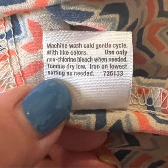 A.N.A. A New Approach Sleeveless Chevron Print A-line dress size M - Picture 7 of 10